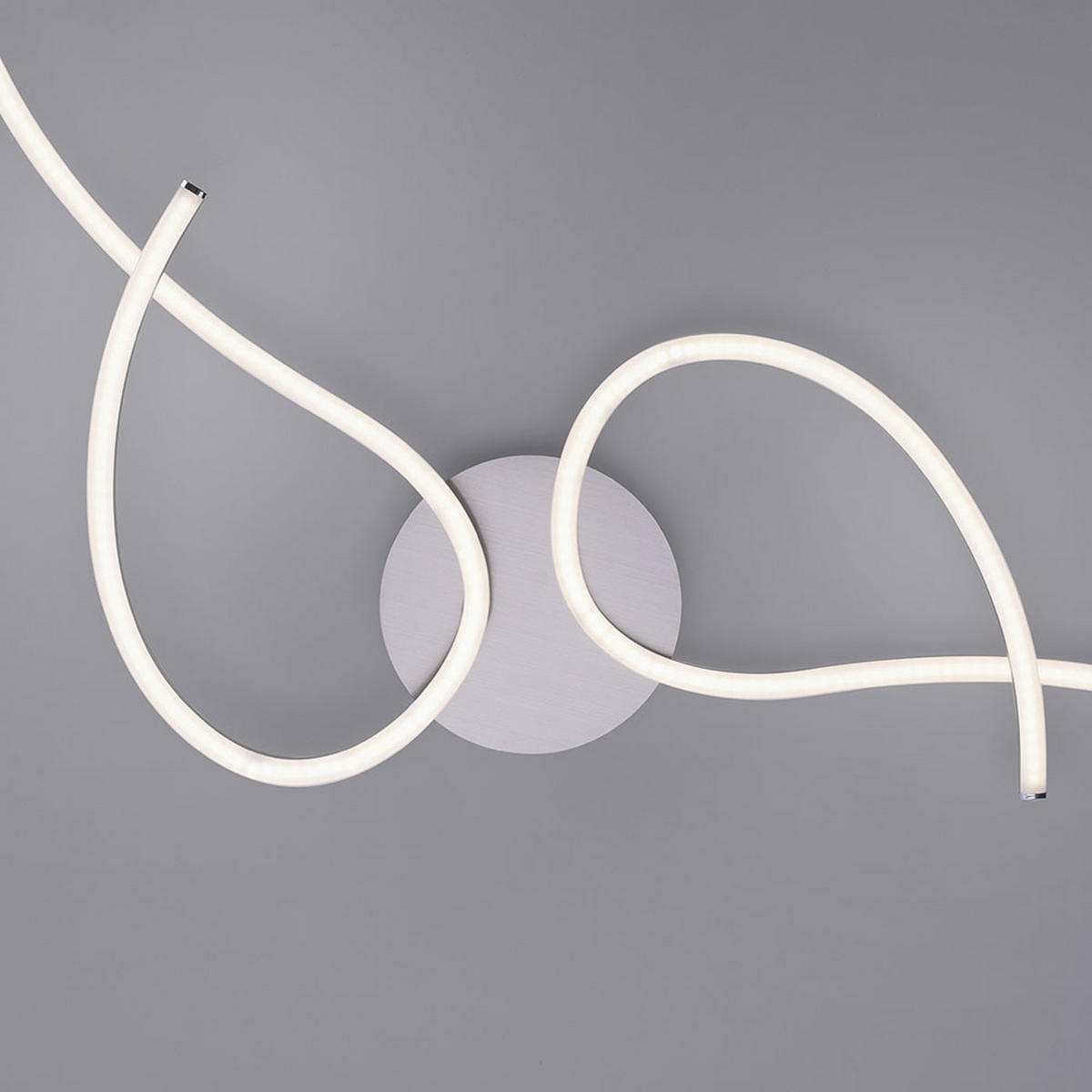 LED DECKENLEUCHTE Metall Silber TYLER - Silberfarben, Metall (128/38/9cm)