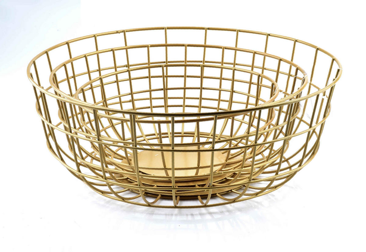 SCHALE Cedric Gold 25/10/10 cm Metall - Goldfarben, Metall (10/10/25cm) - Mondex