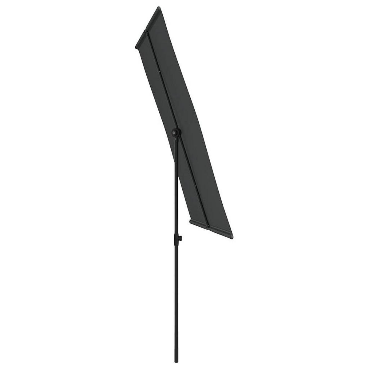 SONNENSCHIRM Mit Aluminium-Mast 2/1.5 M Anthrazit - Anthrazit, Textil (200/150cm) - vidaXL