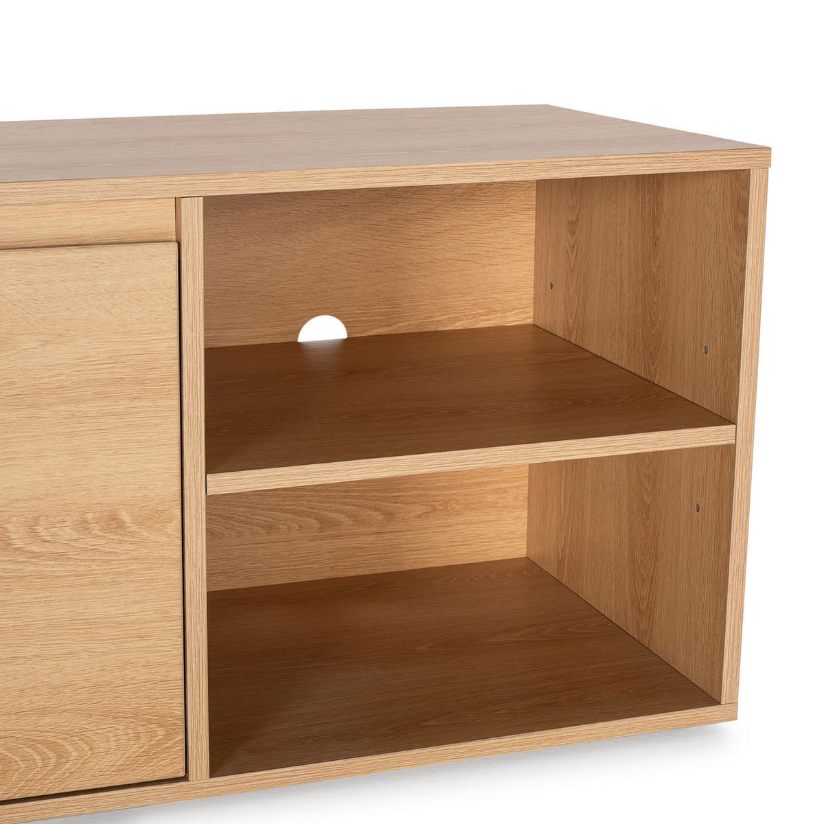 TV-ELEMENT Tori 2 Türen, Eichenfarbe - Honigeiche, Holzwerkstoff (130/46/40cm) - VS Venta-stock