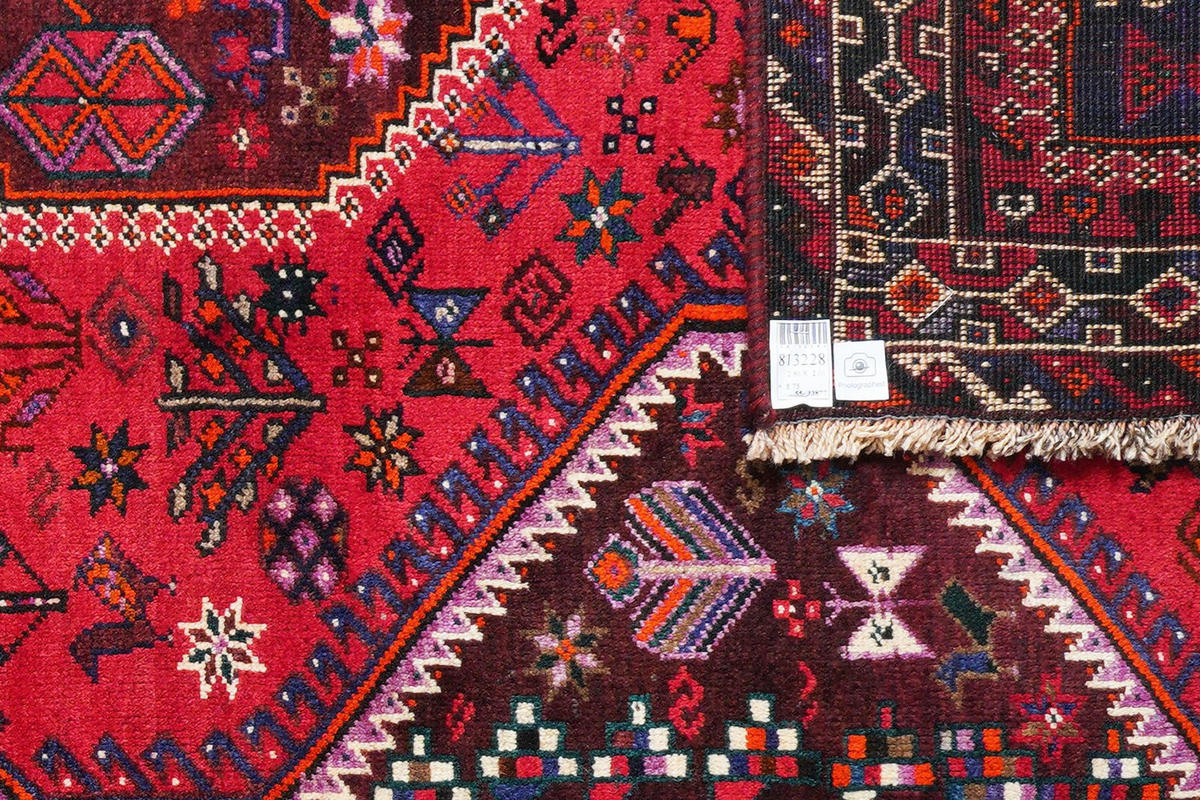 ORIENTTEPPICH handgeknüpft Gashgai Rot 286/201 cm Schurwolle - Rot, Textil (201/286cm) - Looma