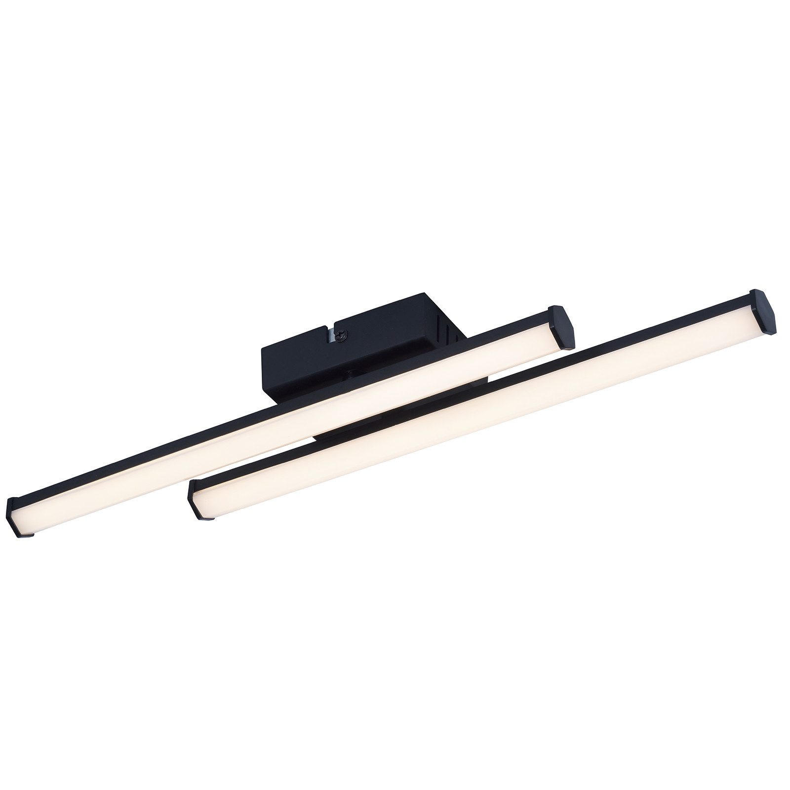 LED WANDLEUCHTE Nasseri - Schwarz, Metall (44/5.5/10cm) - Nettlife