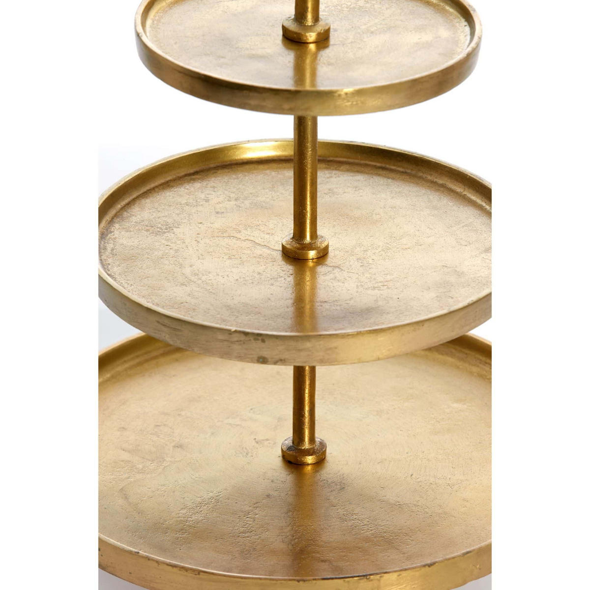 ETAGERE Marozu Gold 32/32/48 cm - Goldfarben, Metall (32/48cm) - Light & Living