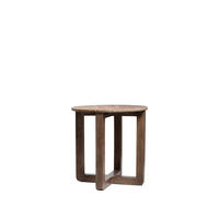 BEISTELLTISCH Vinh Walnuss 48 cm x 50 cm - Walnussfarben, Stein (48/50/48cm) - Klast Home