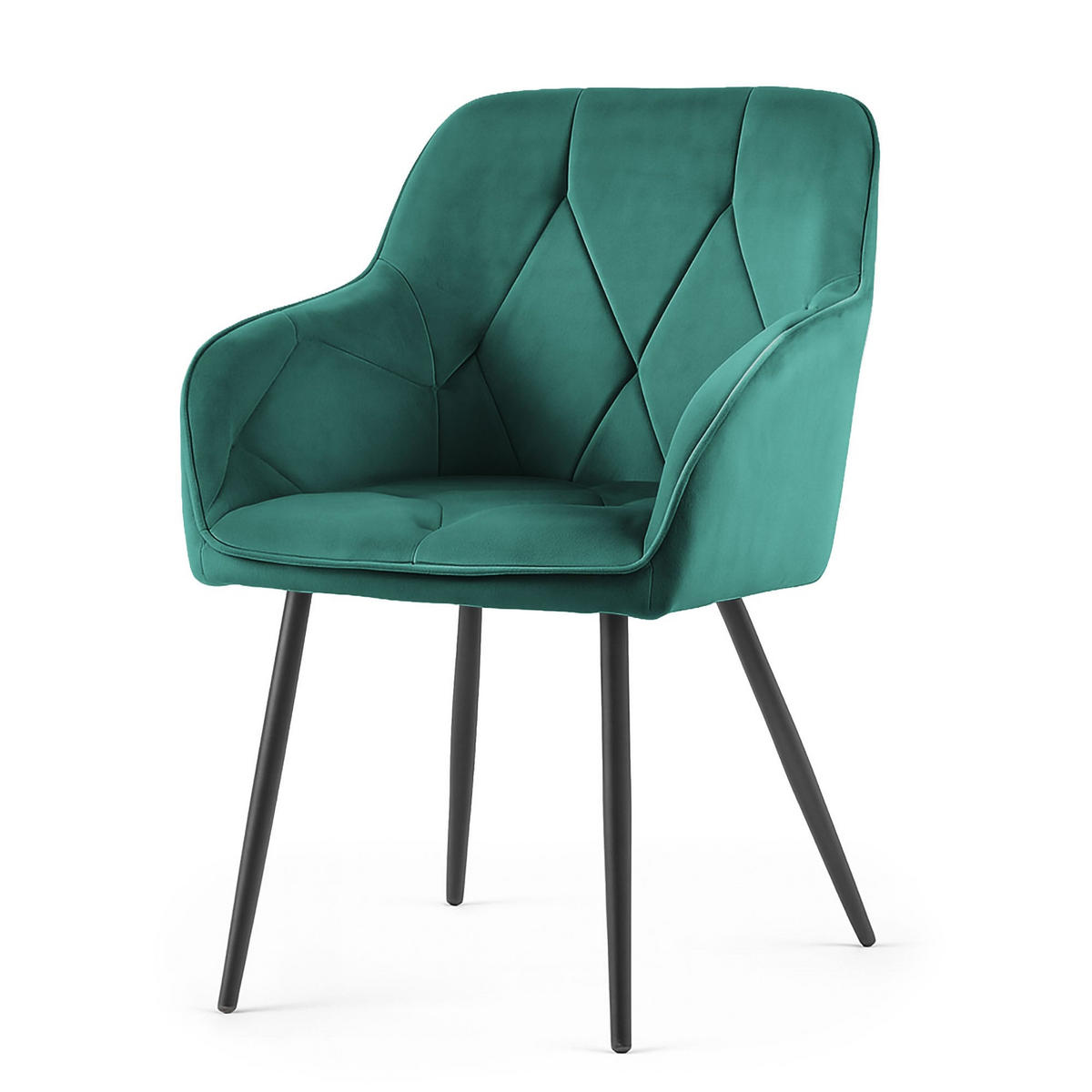 POLSTERSTUHL 2er Set, Metallbeine Beige 54,5/82,5/58 - Beige, Textil (55/83/58cm) - RAUMHIRSCH FURNITURE