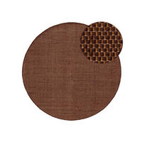WOLLTEPPICH rund Rocco Braun ø 150 cm rund - Braun, Textil (150/150cm) - benuta Pure