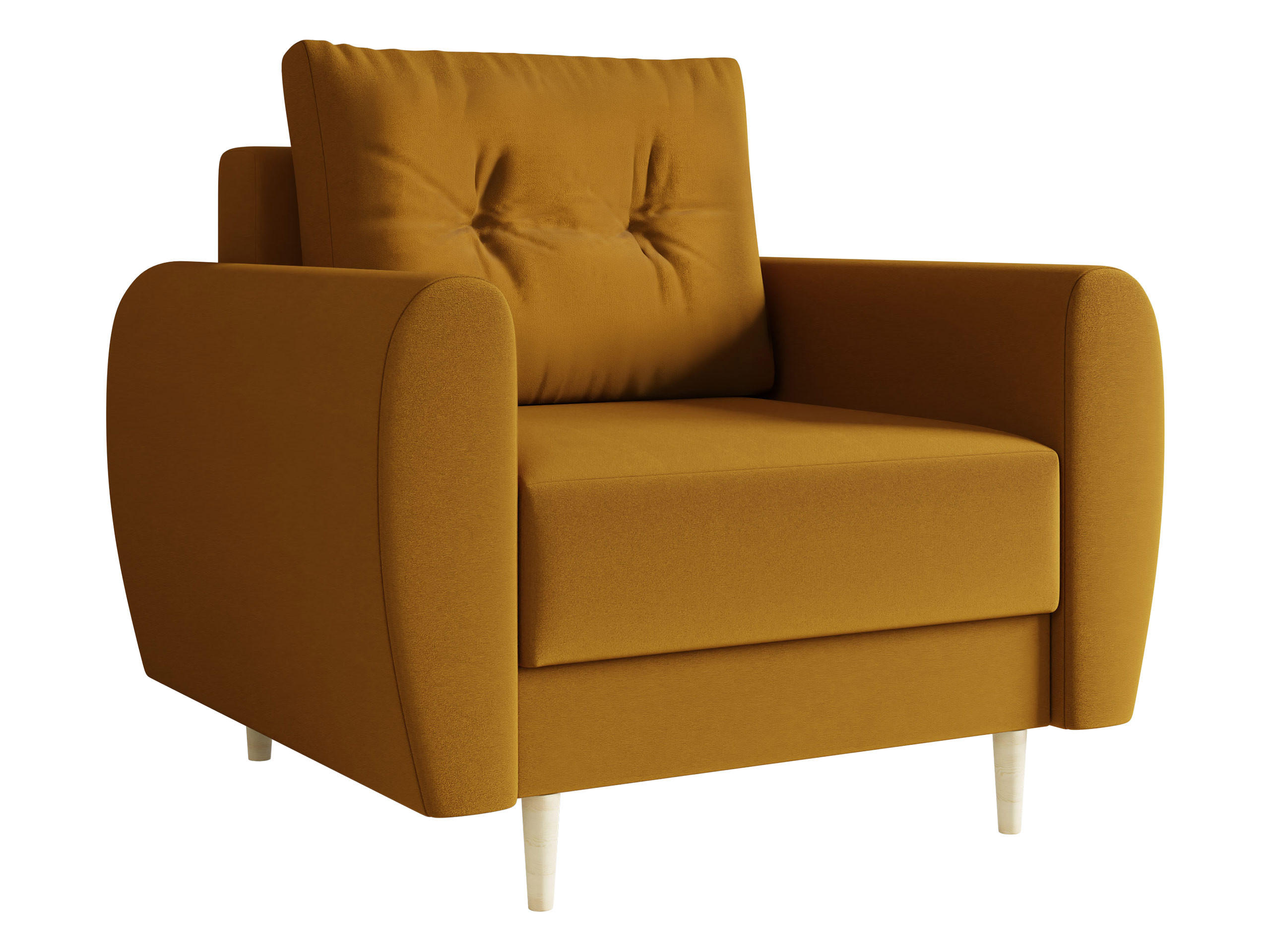 SESSEL Palermo - Naturfarben/Braun, Holz/Textil (104/95/82cm) - MIRJAN24