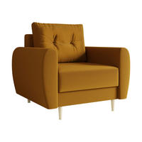 SESSEL Palermo - Naturfarben/Braun, Holz/Textil (104/95/82cm) - MIRJAN24
