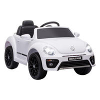 KINDER Elektroauto 12V Kinderauto mit 2,4G Fernbedienung, Musik, Hupe, 3-5 km/h - Weiß, Kunststoff (97/56.5/46cm) - AIYAPLAY