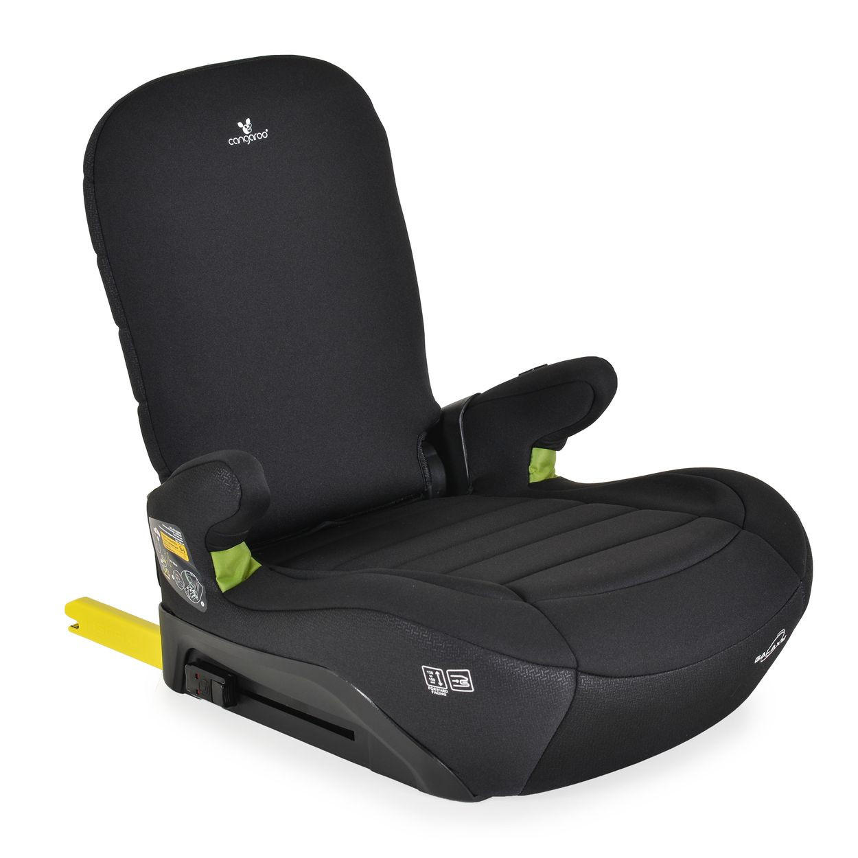 KINDERSITZ Galaxy i-Size schwarz (125-150cm) Gruppe 3, Isofix, Rückenlehne - Schwarz, Textil (43/48/42cm) - Cangaroo