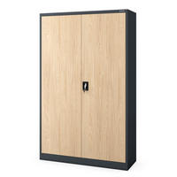 METALL-AKTENSCHRANK JAN II 185x115x40 cm - Anthrazit/Sonoma Eiche, Metall (115/185/40cm) - Jan Nowak