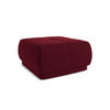 POUF Samt Stoff Rot - Bordeaux/Rot, Kunststoff/Textil (60/35/60cm) - Makamii