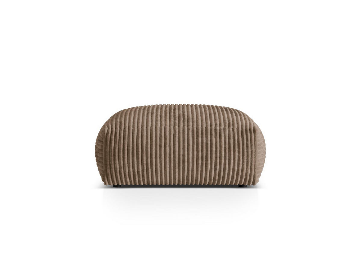 POUF Martina aus Cord eichel - Rotbraun, Textil (106/44/106cm) - Micadoni