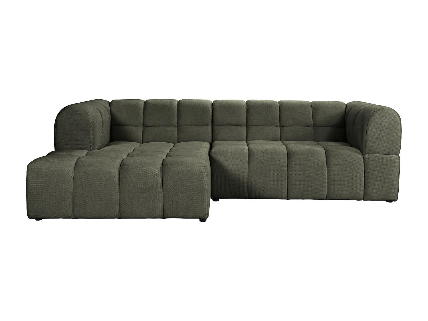 SOFA - 3 Personen - stoff - khaki Rimalo - Schlammfarben, Textil (272/75/162cm) - Vente-Unique