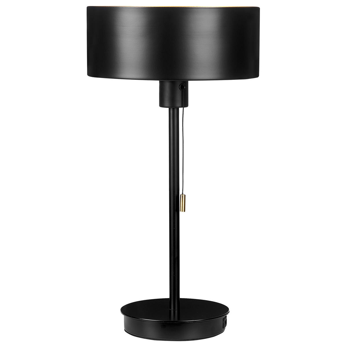 TISCHLAMPE Aripo 25/25/47 cm - Schwarz, Metall (25/6/47cm) - Beliani