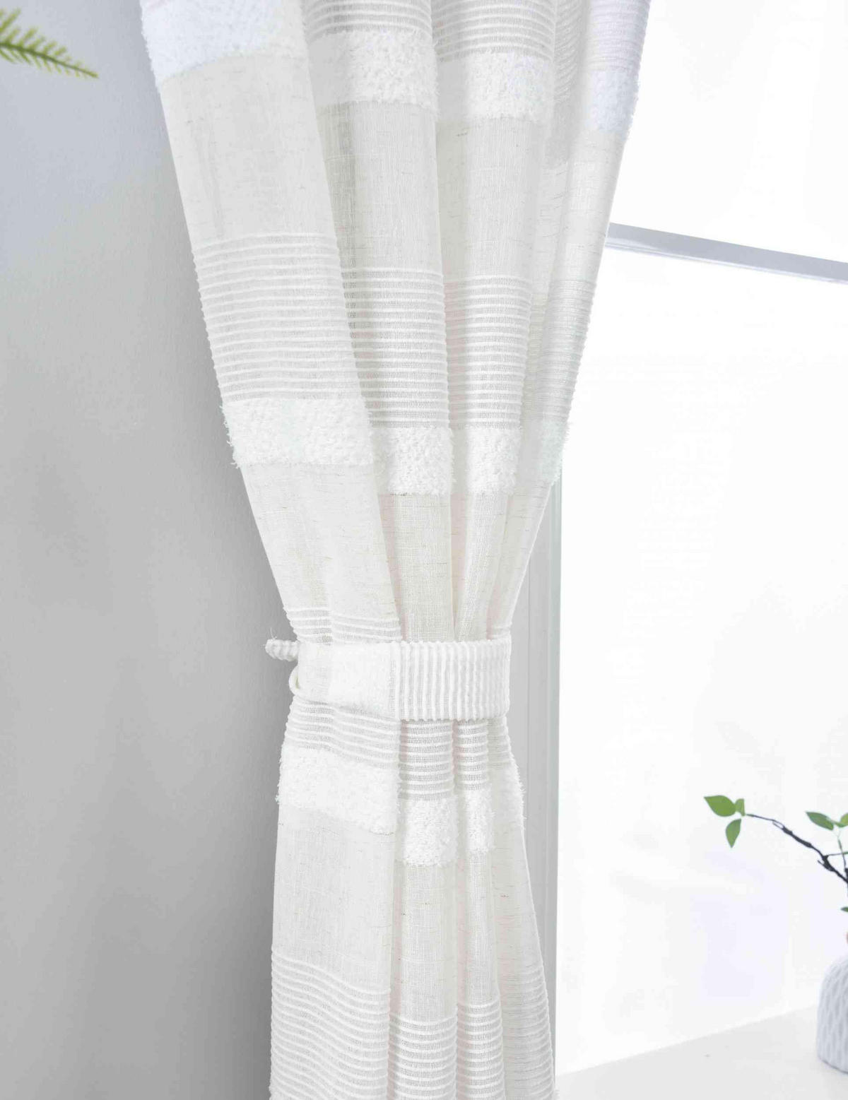 VORHANG 2ER SET »Halle« HxB 245x140 cm Natur - Naturfarben, Textil (140/245cm) - Gardinenbox