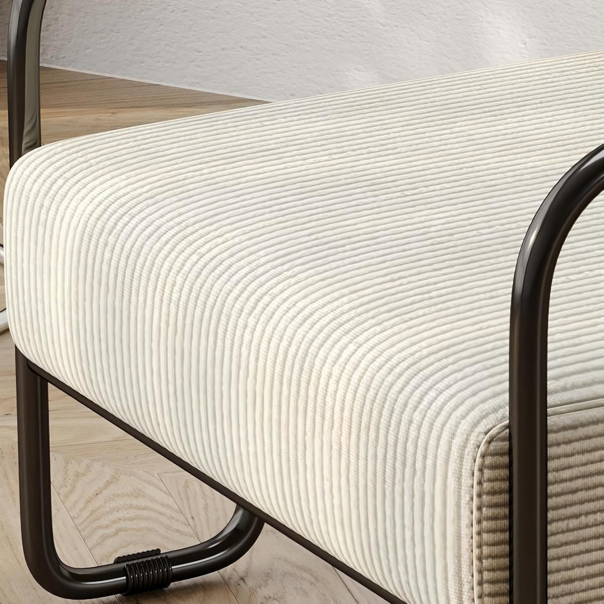 SESSEL Corduroy mit Metallgestell, DE-42392, Biege - Beige, Metall (68.5/70.5/73cm) - ComfortXL
