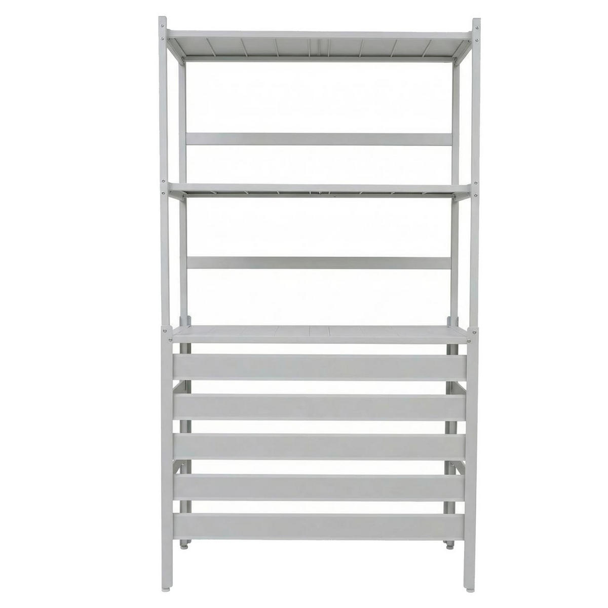 VERKLEIDUNG für Klimaanlage/Wärmetauscher 163x90x38cm Grau-Weiß - Weiß, Metall (90/163/38cm) - PROREGAL