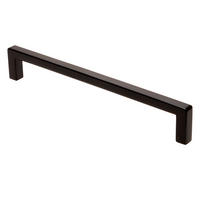 MÖBELGRIFF BA 160mm, Küchengriff Schwarz matt, Schrankgriff schmal - Schwarz, Metall (0.9/2.75/16.8cm)