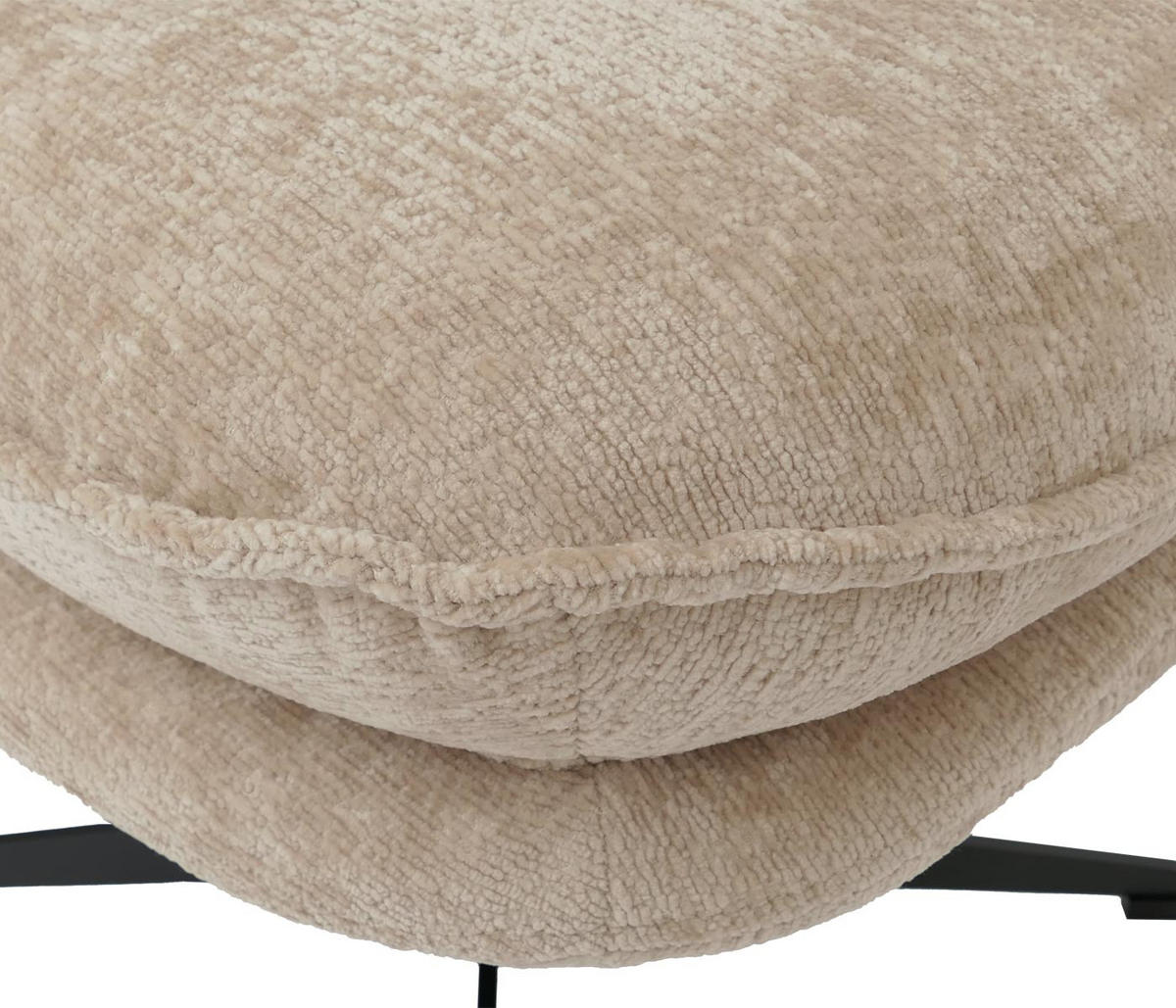 STOLEK S POLSTROVÁNÍM Krémová - krémová, textil (52/46/46cm) - MCW