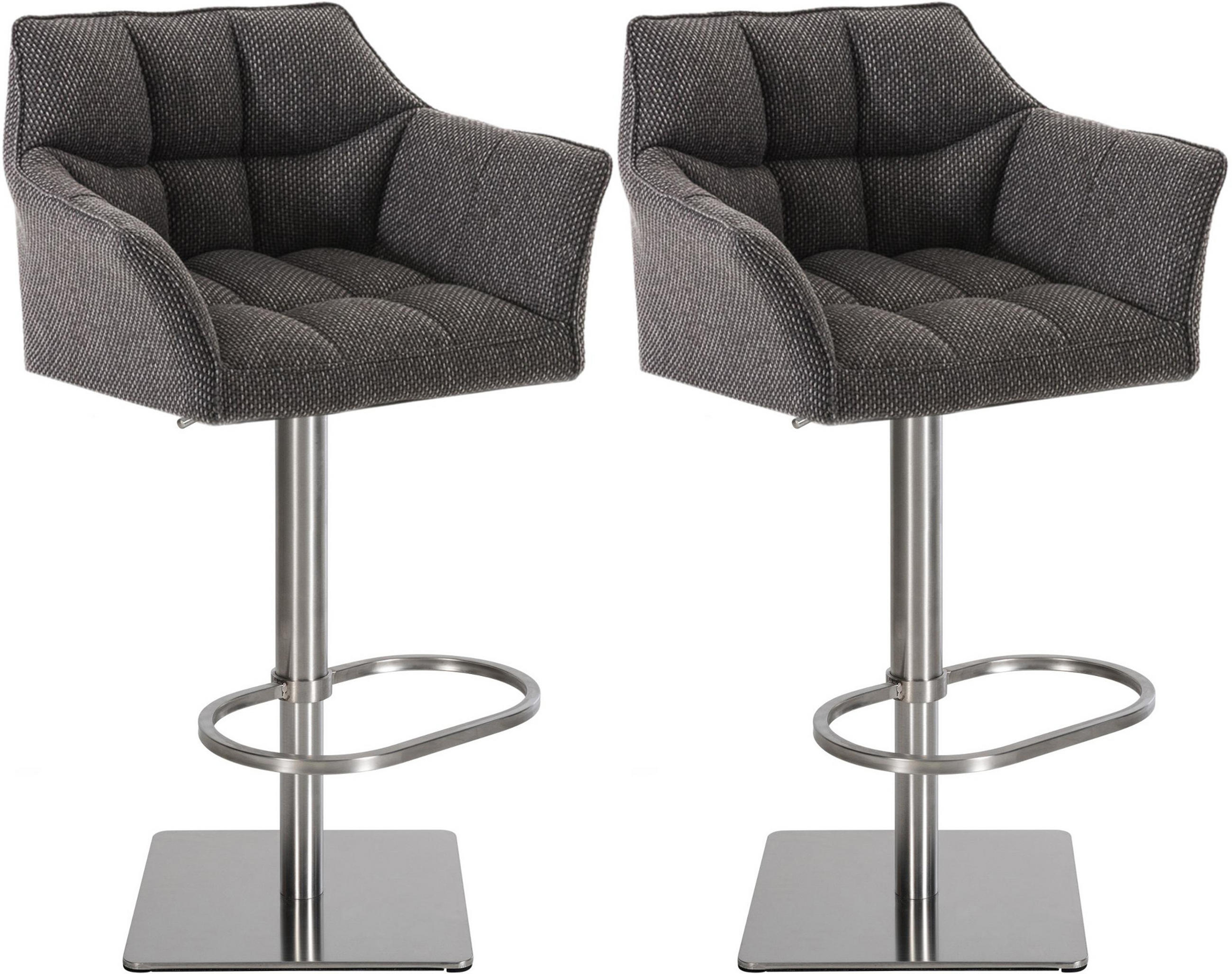 TPFLiving Barhocker Grau 64x110x48 cm