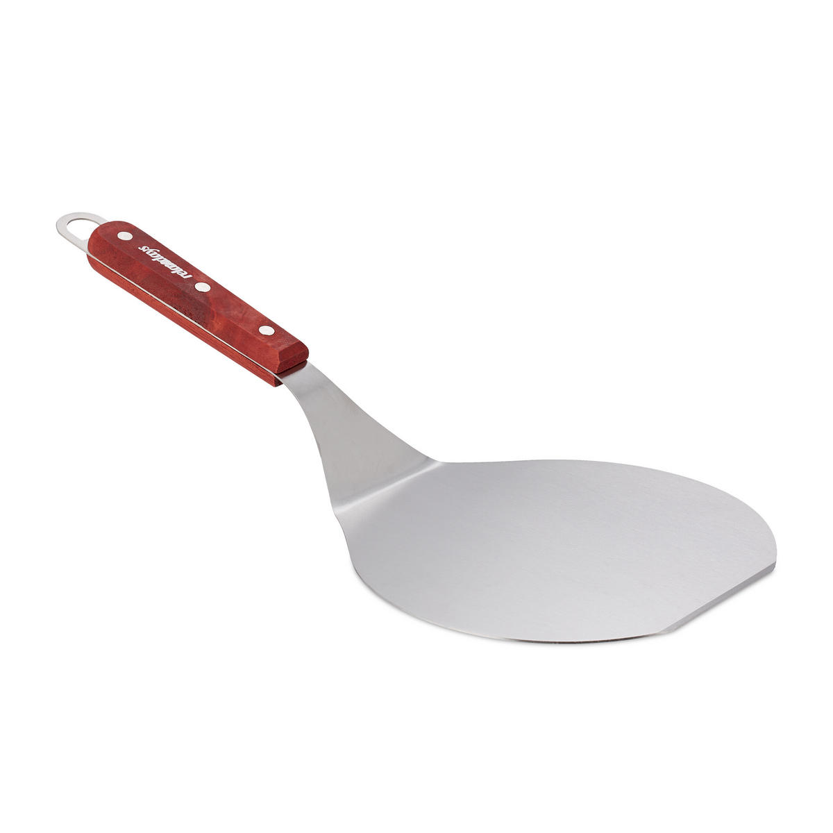 PIZZASCHIEBER - Silberfarben, Holzwerkstoff/Metall (16.5/8.5/36cm) - Relaxdays