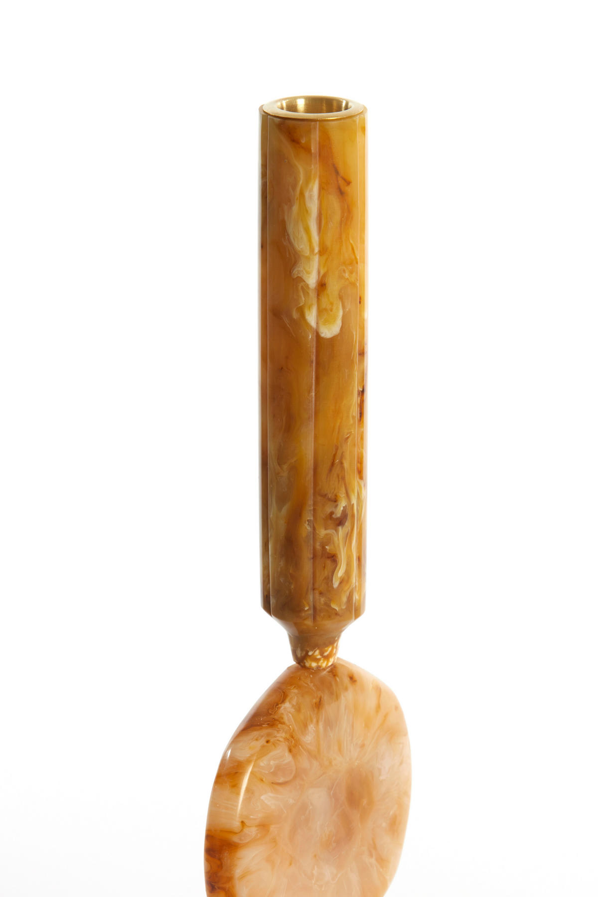 KERZENHALTER Kumopa Braun Ø10/36 cm - Braun, Kunststoff (10/36/10cm) - Light & Living