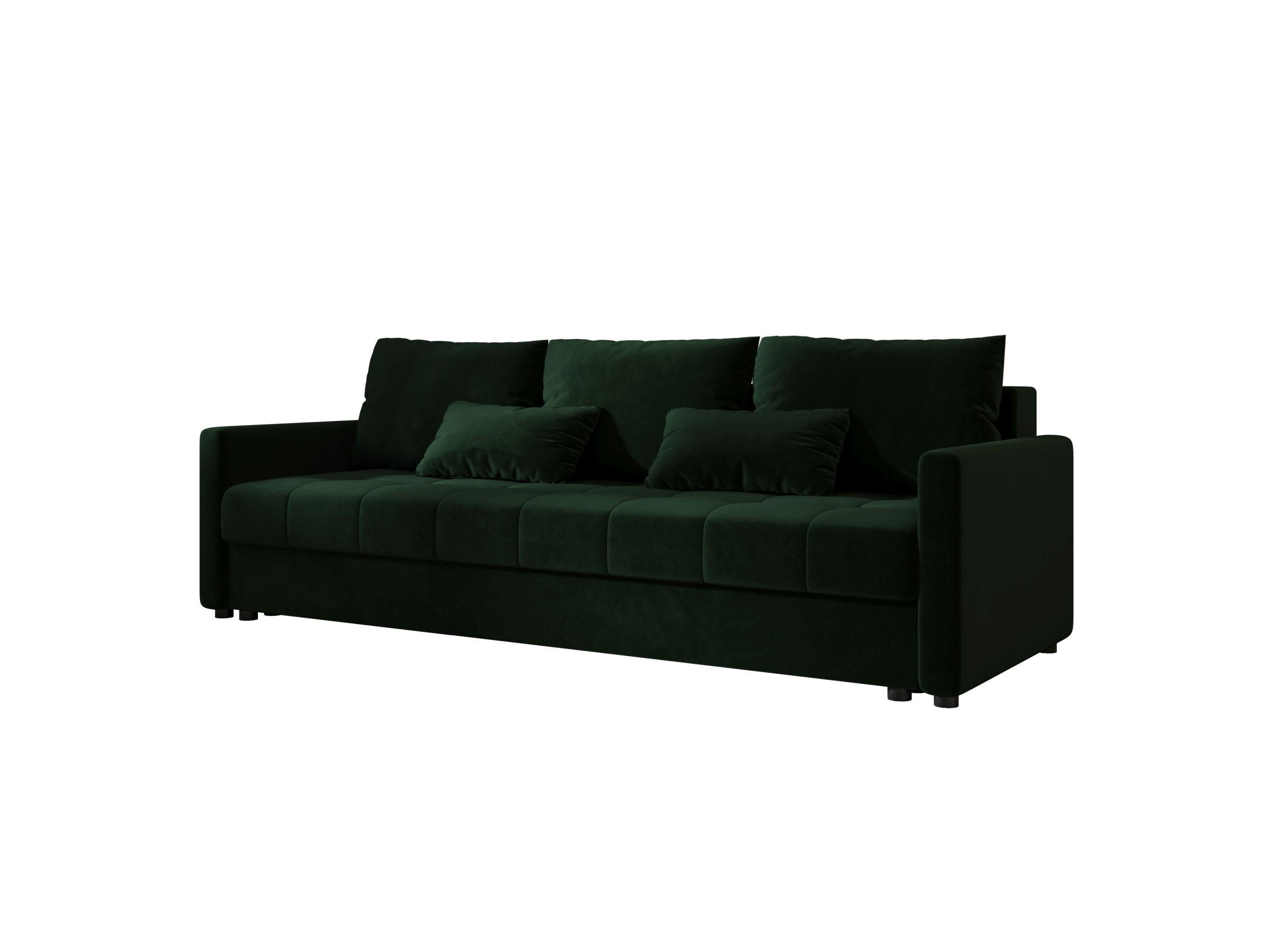 SOFA MOS mit Schlaffunktion ITAKA 10 mit Stauraum - Grün, Textil (84/72/220cm) - Bedante
