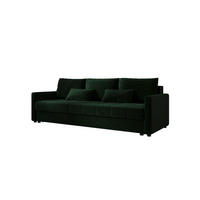 SOFA MOS mit Schlaffunktion ITAKA 10 mit Stauraum - Grün, Textil (84/72/220cm) - Bedante