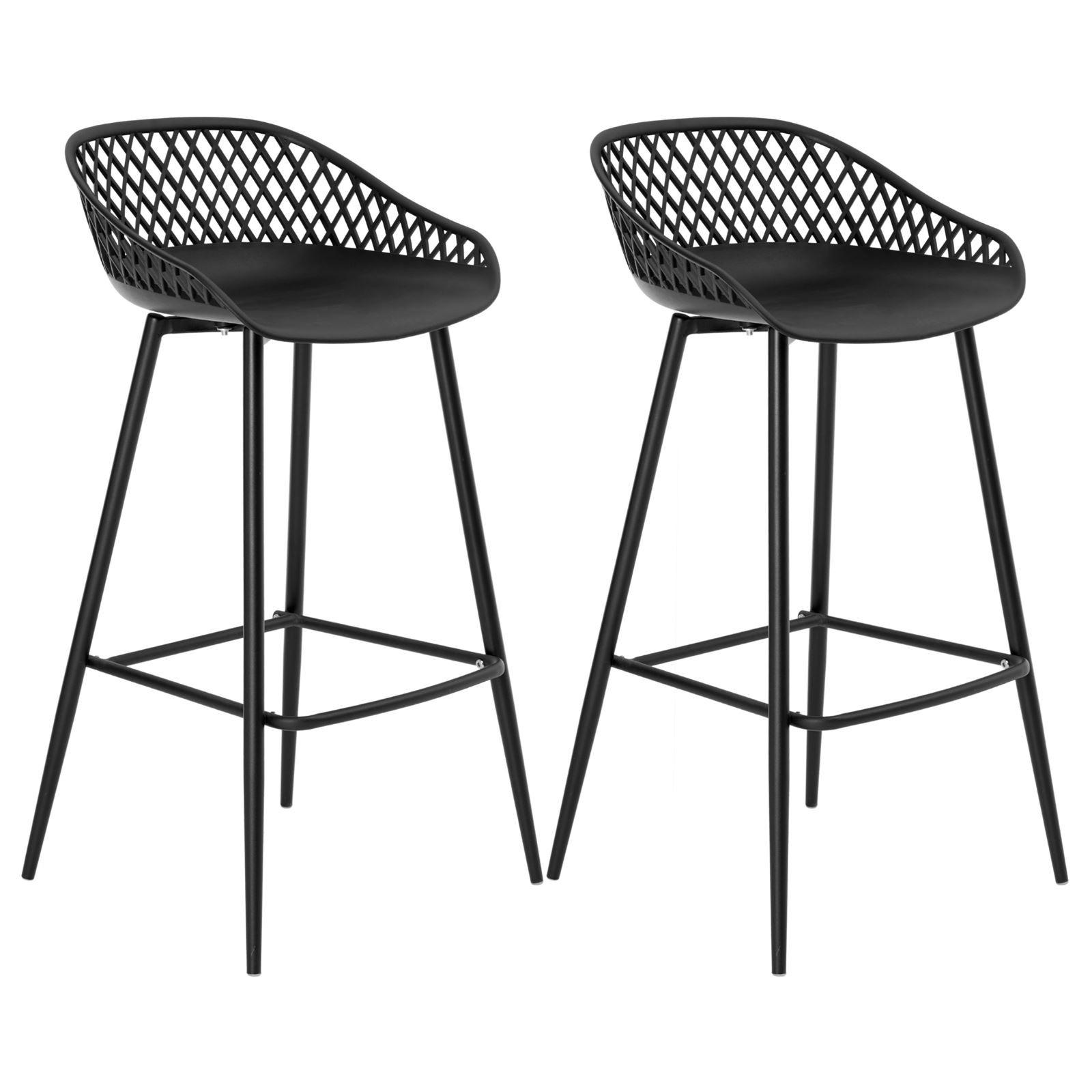 Idimex Barhocker Schwarz 47x99x49 cm