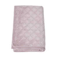 TAGESDECKE Samt 200/200 cm, geometrisch gemustert - Altrosa, Textil (200/200cm) - Homescapes