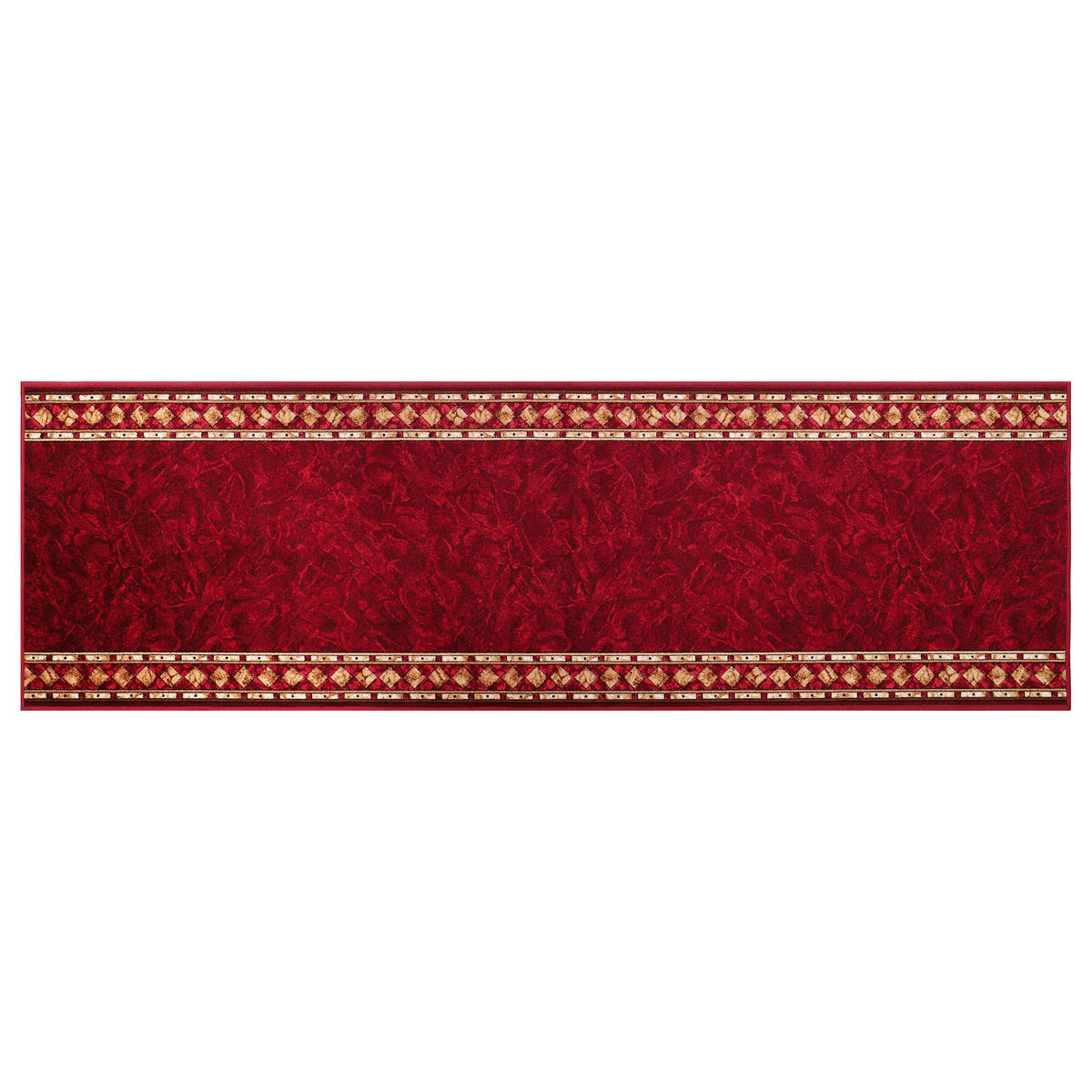 TEPPICHLÄUFER Anti-Rutsch Rot rutschfest Gummiunterlage 67/600 cm - Rot, Textil (67/600cm) - Tapiso