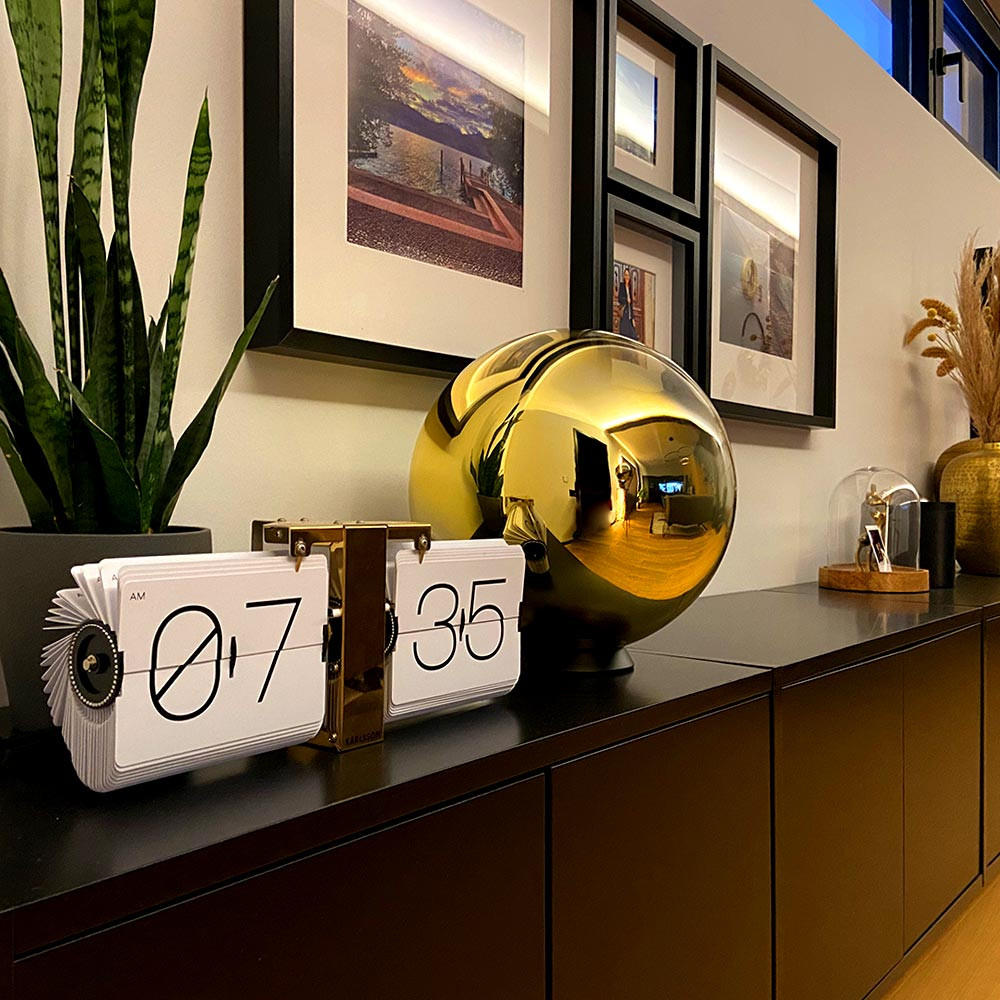 TISCHLAMPE Progress Ø 30cm Glaskugel Goldfarben - Goldfarben, Glas (30/30cm) - s.luce