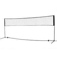 BADMINTONNETZ, PE-Netz, Schwarz, B400 x T103 cm x H94-158 cm - Schwarz, Metall (103/400cm) - HOMCOM