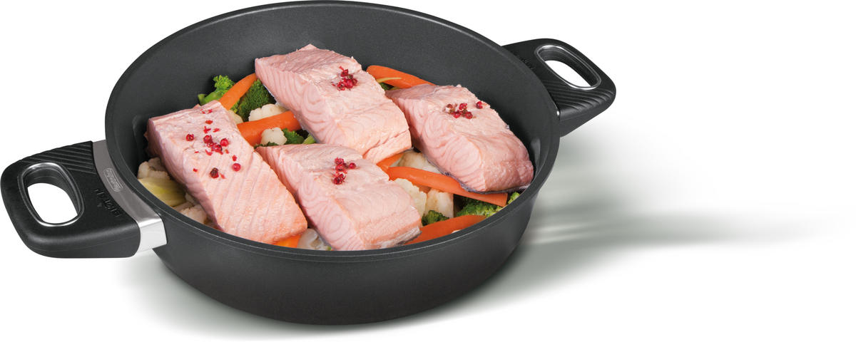 SERVIERPFANNE INDUKTION ⌀28cm - Schwarz, Kunststoff/Metall (28cm) - Gastrolux