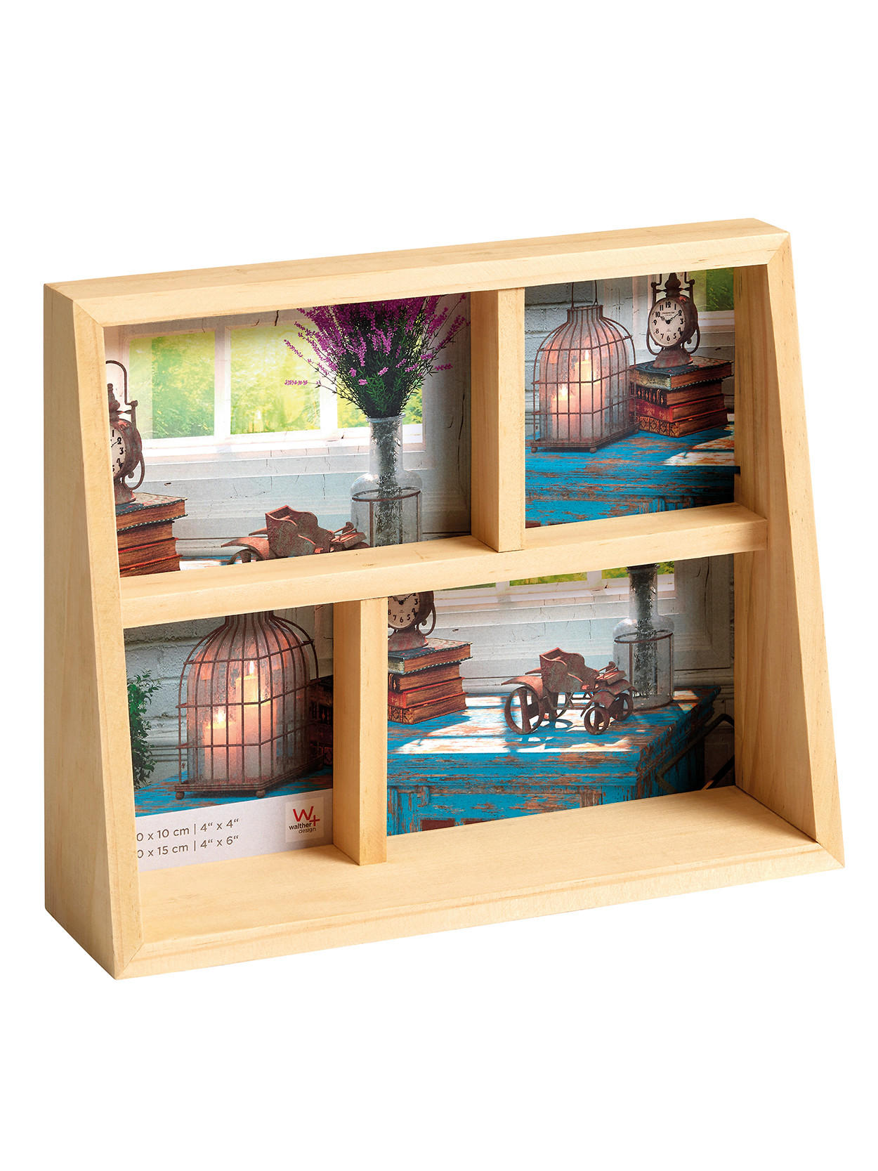 BILDERRAHMEN Rustic Galerier., 2x10x15 und 2x10x10 cm, natur - Naturfarben, Holzwerkstoff (26/21/7cm) - EMIX24