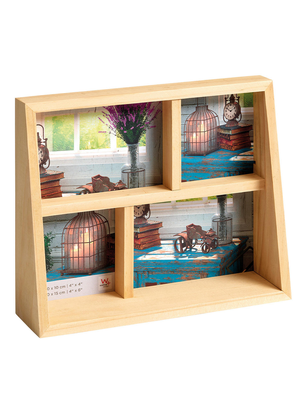 BILDERRAHMEN Rustic Galerier., 2x10x15 und 2x10x10 cm, natur - Naturfarben, Holzwerkstoff (26/21/7cm) - EMIX24