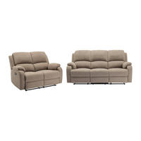 COUCHGARNITUR - 5 Personen - stoff - taupe Brody - Taupe, Textil (148/99/98cm) - Vente-Unique