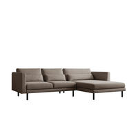 ECKSOFA Agada In Verita - Braun, Holzwerkstoff/Textil (281/174cm) - Fun Möbel