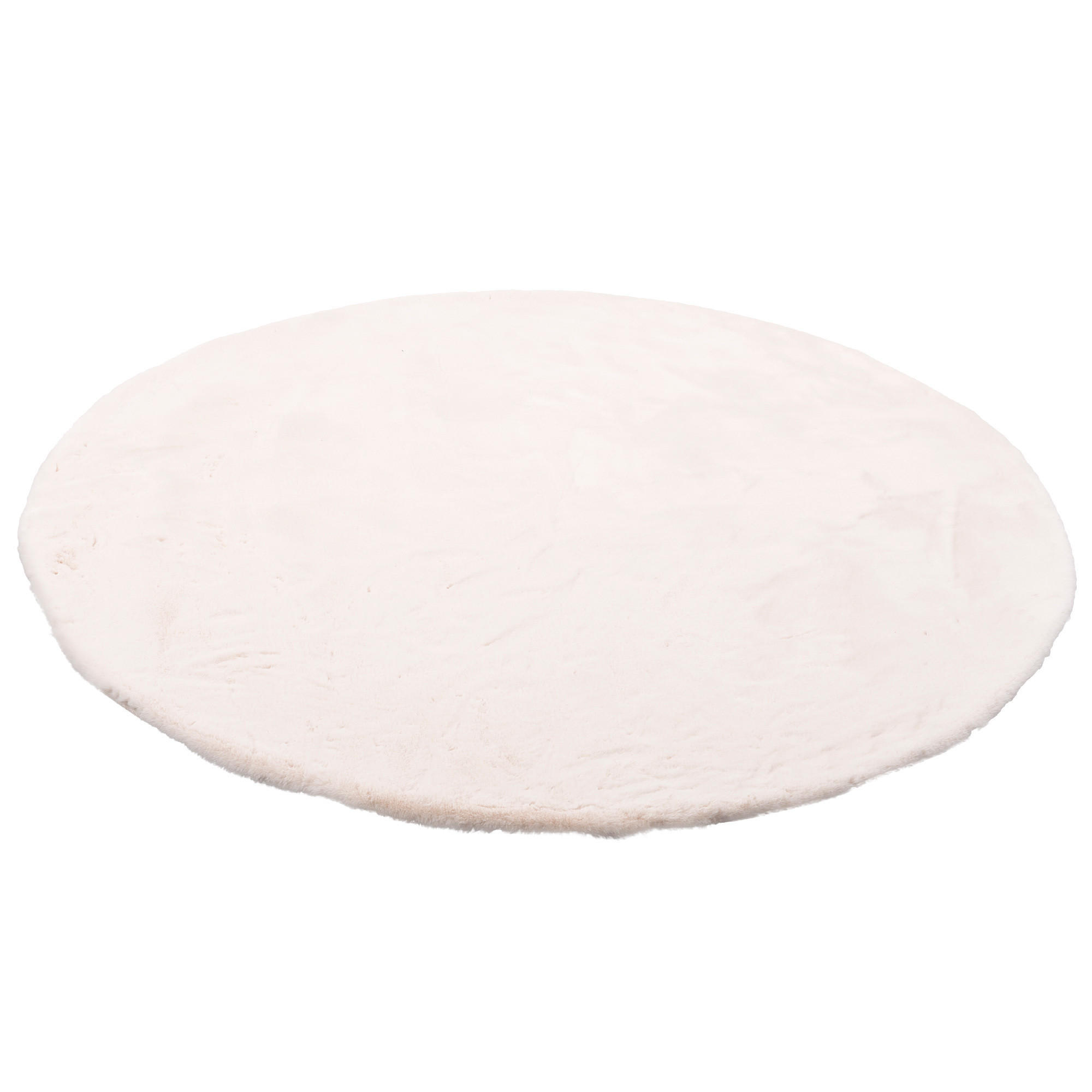 Thumbnail - Pergamon Fellteppich, Creme, Textil, Rund, 160x160 cm, Teppiche & Böden, Teppiche, Fellteppiche