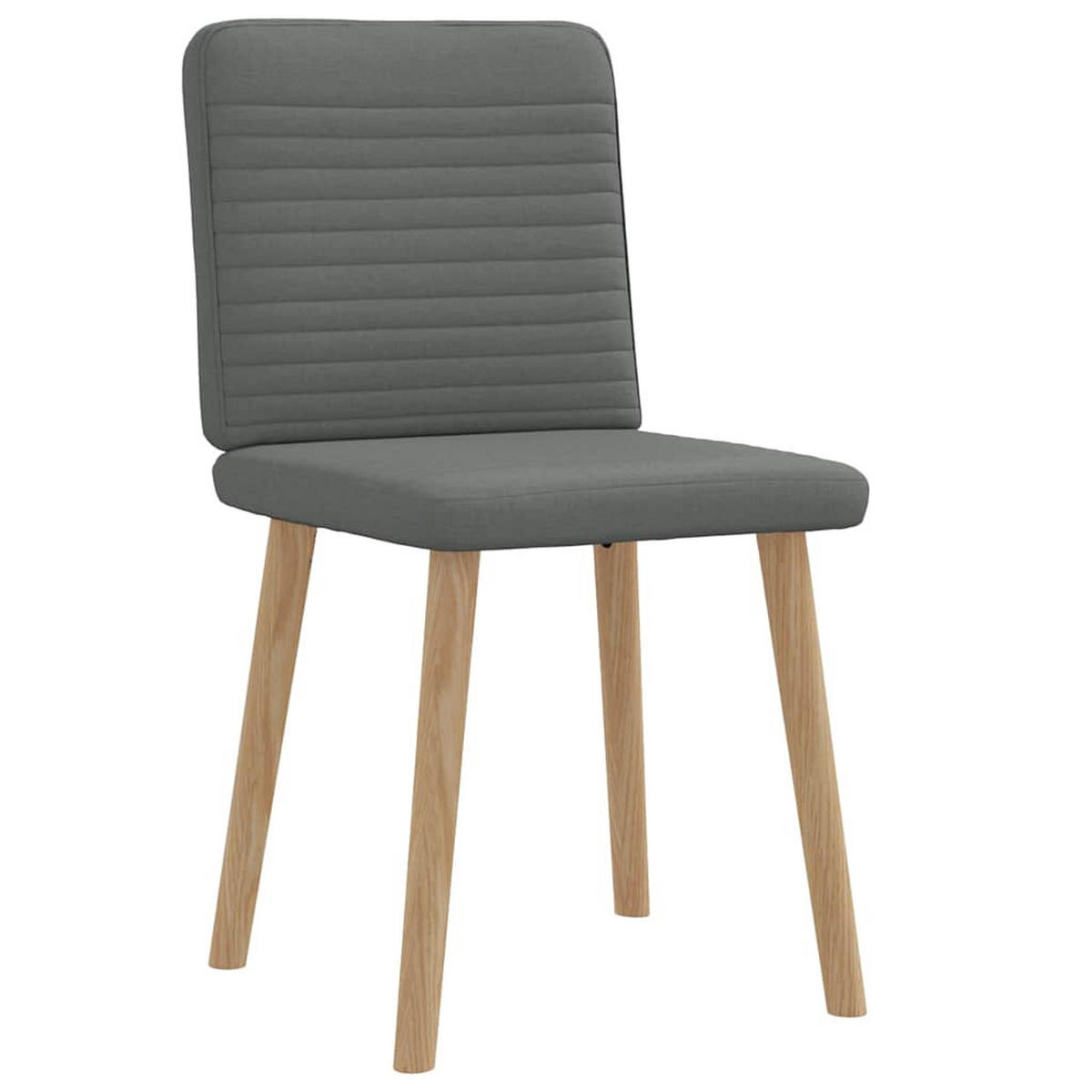 ESSZIMMERSTÜHLE 2 Stk. Dunkelgrau Stoff 45*54*86cm - Dunkelgrau, Metall (45/86/54cm) - ZMH