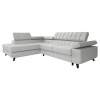 ECKSOFA Nord Premium, Seite: Links - Anthrazit/Silberfarben, Holz/Textil (264/203cm) - MIRJAN24