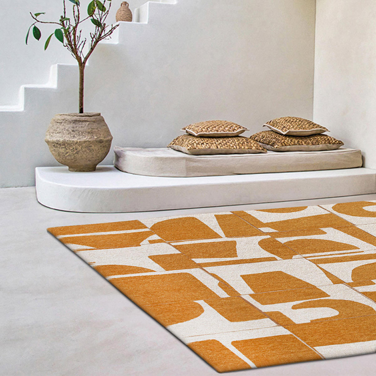 TEPPICH Curry Craft Papercut 200/280 cm - Gelb, Kunststoff/Textil (200/280cm) - Louis De Poortere