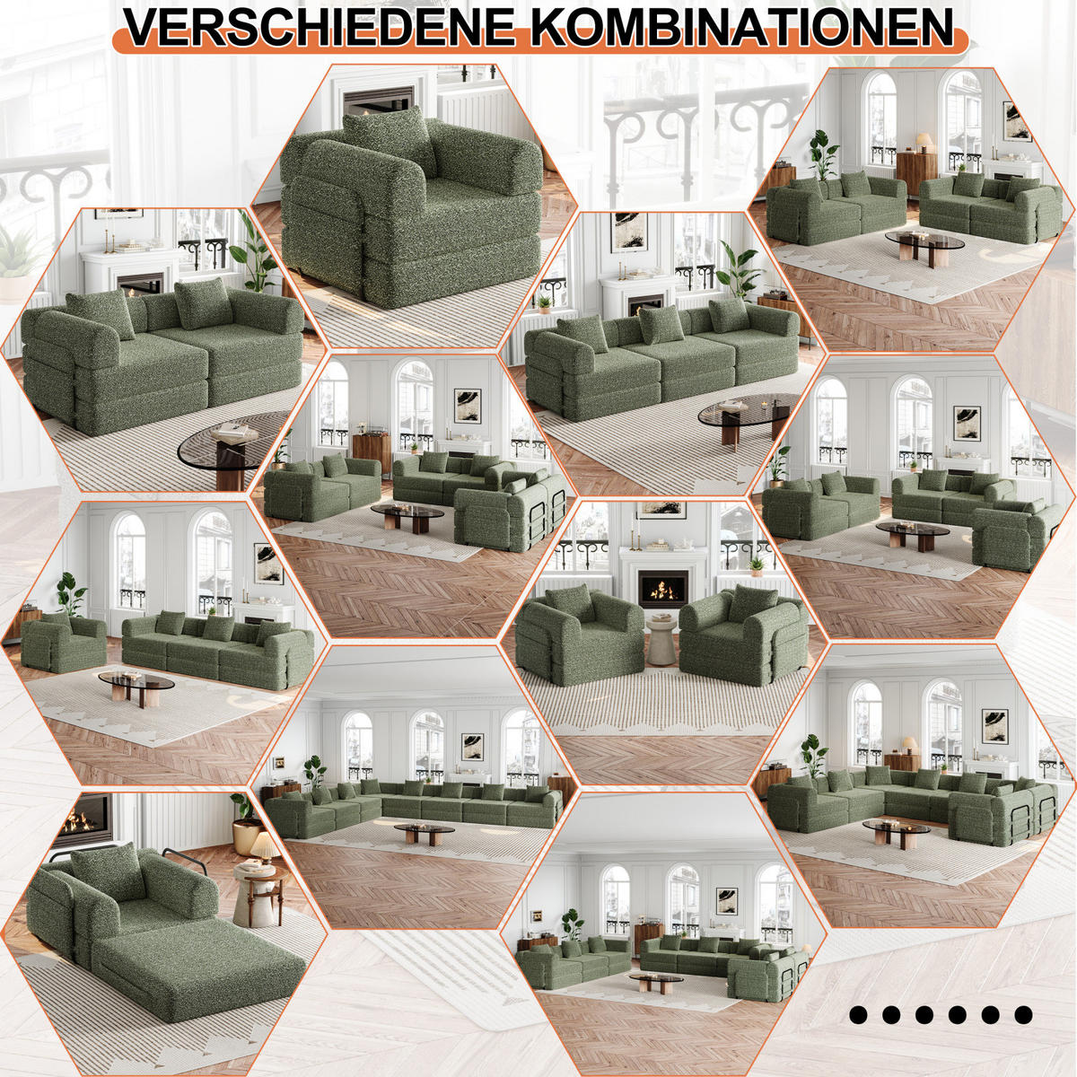 2-SITZER Sofa, 2 in 1 Schlafsofa mit Stauraum und Armlehnen,Chenille,Grün - Grün, Textil (184/69/91cm) - PARAFTA HOME