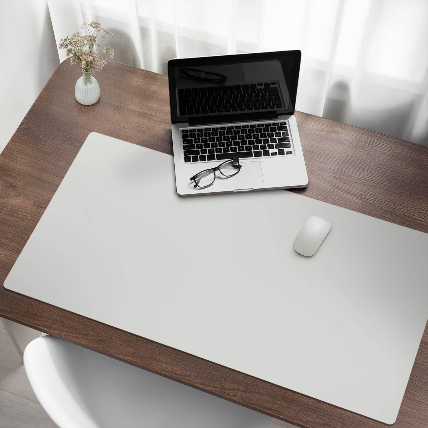 SCHREIBTISCHUNTERLAGE 120x60 cm Grau - Creme, Kunststoff (120/60/1.6cm) - Wallfluent