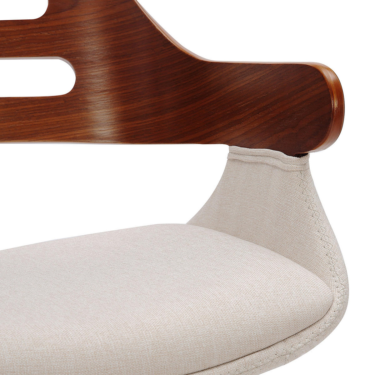 BÜRODREHSTUHL - Beige - Beige, Holzwerkstoff/Kunststoff (49/74/53cm) - home24
