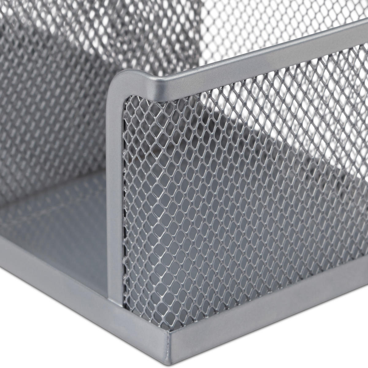 STIFTEHALTER - Silberfarben, Metall (9.5/18.5/10cm) - Relaxdays