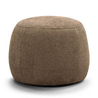 POLSTERHOCKER - Hellbraun/Schwarz, Textil (59/45/59cm) - home24