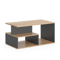 COUCHTISCH Hasso Goldkraft Eiche/Anthrazit 90 x 49.4 cm - Anthrazit/Eiche Wotan, Holzwerkstoff (49.4/90/43.8cm) - Vicco