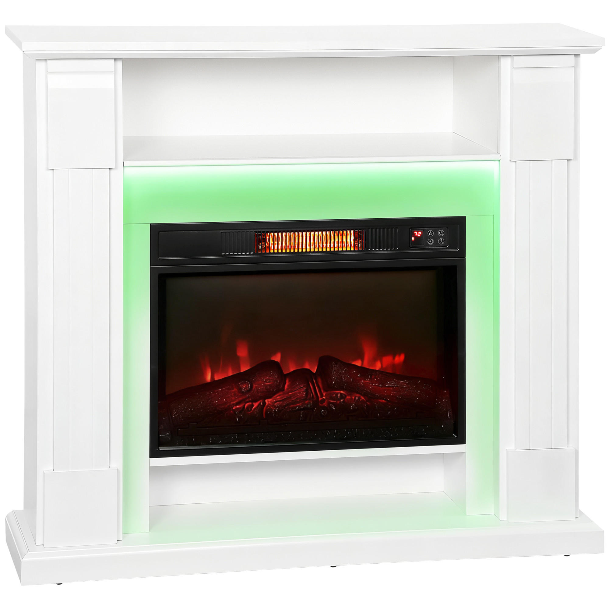 Homcom Elektrokamin Weiß 27x97x105 cm